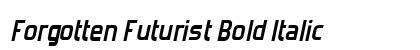 Forgotten Futurist Bold Italic Preview