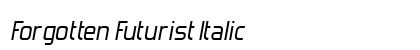 Forgotten Futurist Italic Preview