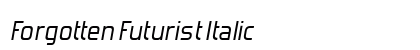 Forgotten Futurist Italic Preview