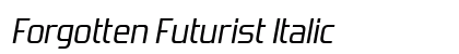 Forgotten Futurist Italic Preview