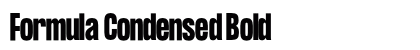 Formula Condensed Bold preview