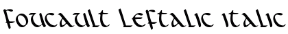 Foucault Leftalic Italic preview