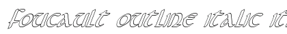 Foucault Outline Italic Italic preview