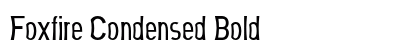 Foxfire Condensed Bold Preview