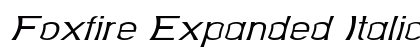 Foxfire Expanded Italic Preview