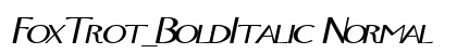 FoxTrot_BoldItalic Normal preview
