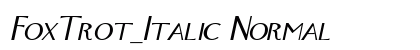 FoxTrot_Italic Normal preview