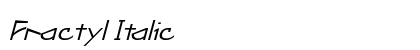 Fractyl Italic preview