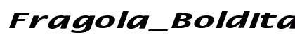 Fragola_BoldItalic Normal preview