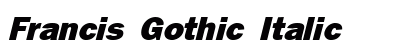 Francis Gothic Italic Preview