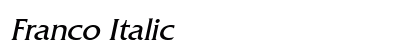 Franco Italic Preview