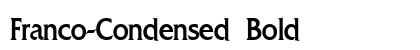 Franco-Condensed Bold preview