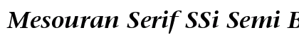 Mesouran Serif SSi Semi Bold Italic preview