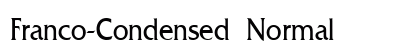 Franco-Condensed Normal preview