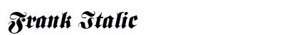 Frank Italic preview