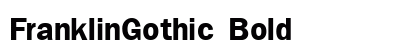 FranklinGothic Bold preview
