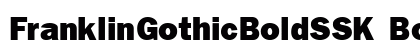 FranklinGothicBoldSSK Bold preview