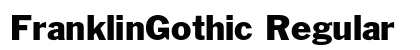 FranklinGothic Regular Preview