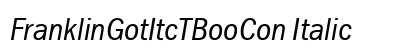 FranklinGotItcTBooCon Italic preview
