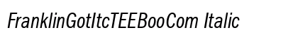 FranklinGotItcTEEBooCom Italic preview