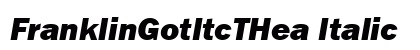 FranklinGotItcTHea Italic preview
