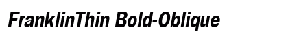 FranklinThin Bold-Oblique Preview