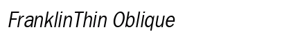 FranklinThin Oblique Preview