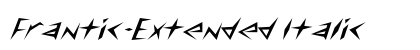 Frantic-Extended Italic preview