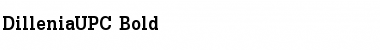 DilleniaUPC Font
