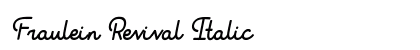 Fraulein Revival Italic preview
