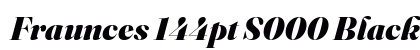 Fraunces 144pt S000 Black Italic preview