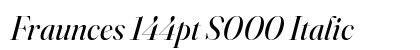 Fraunces 144pt S000 Italic preview