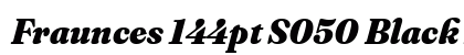 Fraunces 144pt S050 Black Italic preview