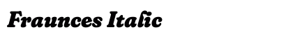 Fraunces Italic preview