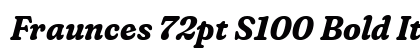 Fraunces 72pt S100 Bold Italic Preview