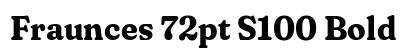 Fraunces 72pt S100 Bold preview