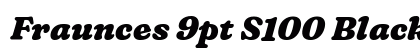 Fraunces 9pt S100 Black Italic preview