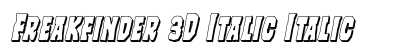 Freakfinder 3D Italic Italic preview