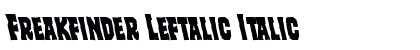 Freakfinder Leftalic Italic preview