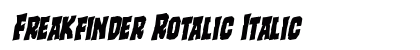 Freakfinder Rotalic Italic preview