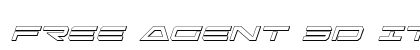 Free Agent 3D Italic Italic preview