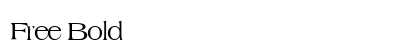 Free Bold preview