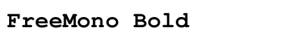 FreeMono Bold Preview