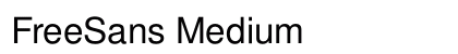 FreeSans Medium Preview