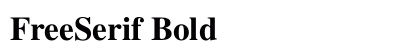 FreeSerif Bold Preview