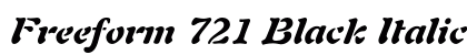 Freeform 721 Black Italic Preview
