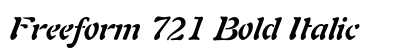 Freeform 721 Bold Italic Preview