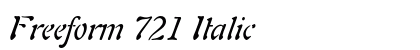 Freeform 721 Italic Preview