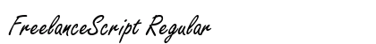 FreelanceScript Regular preview