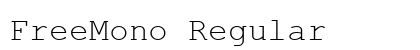 FreeMono Regular preview